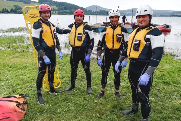 Vítězem vodní záchranné Slezské Harty 2018 jsou profesionální hasiči z Chebu