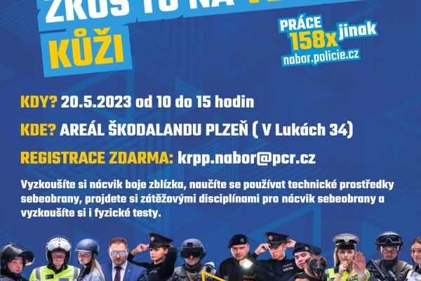 Policisté zvou veřejnost na trénink do Škodalandu. Obdržíte osvědčení