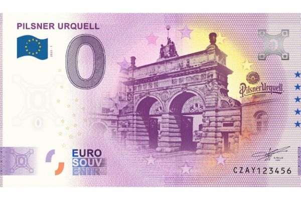 Suvenýrové bankovky Pilsner Urquell oslavují 180. výročí uvaření první várky 