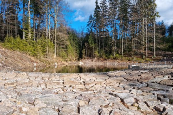 V brdských lesích vznikly další dvě nádrže, mají zlepšit vodní bilanci i biodiverzitu