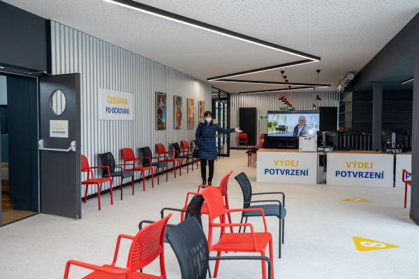 Velkokapacitní očkovací centrum v Plzni je připraveno k plnému provozu