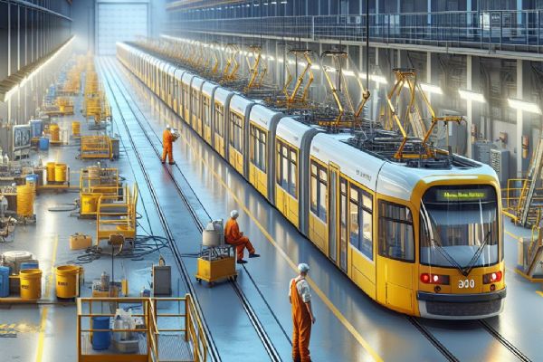 Metrostav postavil pro DPP novou gigantickou lakovnu pro tramvaje