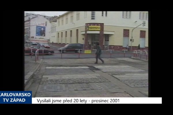 2001 – Cheb: Rekonstrukce pěší zóny by mohla začít příští rok (TV Západ)