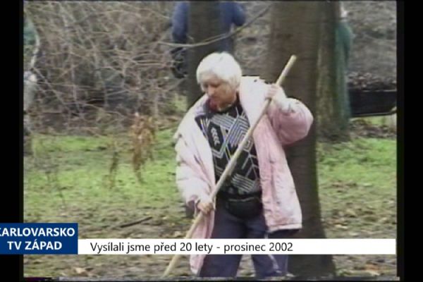 2002 – Sokolov: Na jaře začnou postřiky kaštanům proti klíněnce (TV Západ)