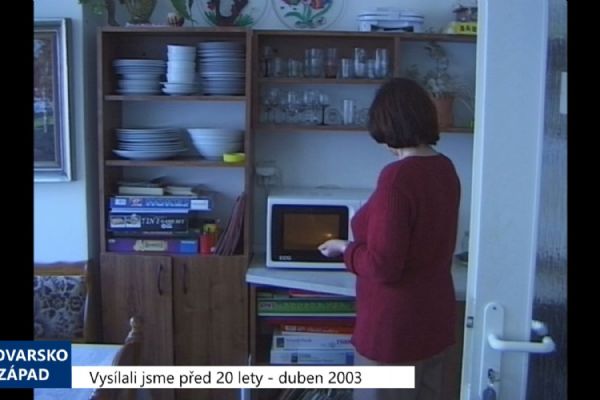 2003 – Sokolov: Chráněné bydlení funguje již téměř 4 roky (TV Západ)