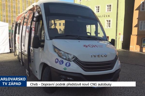 Cheb: Dopravní podnik představil nové CNG autobusy (TV Západ)