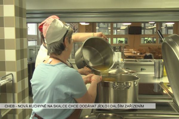 Cheb: Nová kuchyně na Skalce chce dodávat jídlo i dalším zařízením (TV Západ)