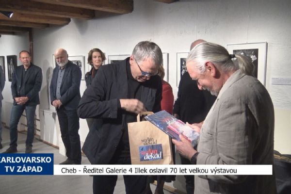 Cheb: Ředitel Galerie 4 Illek oslavil 70 let velkou výstavou (TV Západ)