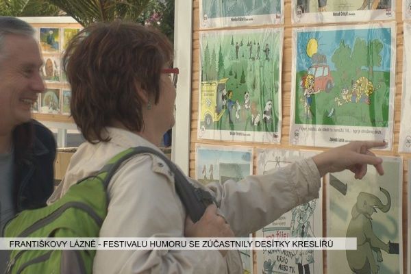 Františkovy Lázně: Festivalu humoru se zúčastnily desítky kreslířů (TV Západ)
