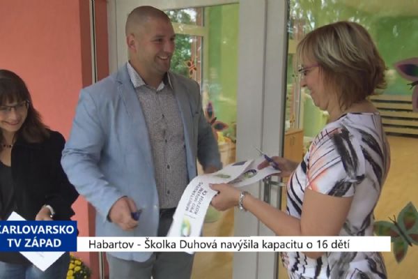 Habartov: Školka Duhová navýšila kapacitu o 16 dětí (TV Západ)