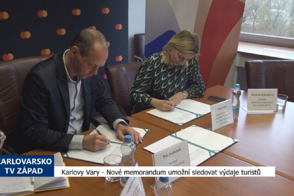 Karlovy Vary: Nové memorandum umožní sledovat výdaje turistů (TV Západ)