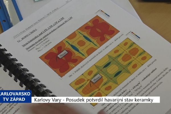 Karlovy Vary: Posudek potvrdil havarijní stav keramky (TV Západ)