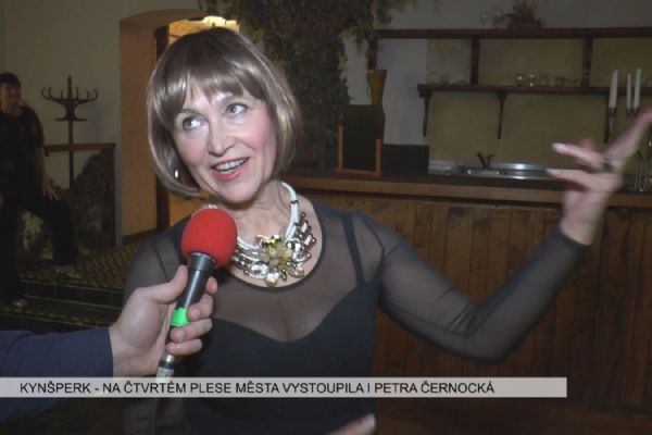 Kynšperk: Na čtvrtém plese města vystoupila i Petra Černocká (TV Západ)