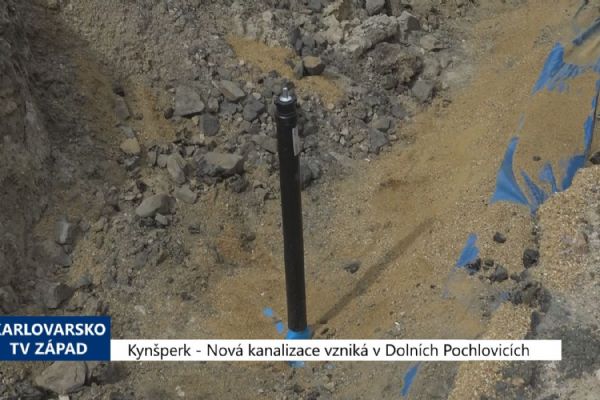 Kynšperk: Nová kanalizace vzniká v Dolních Pochlovicích (TV Západ)