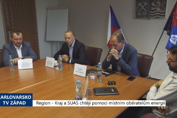 Region: Kraj a SUAS chtějí pomoci místním odběratelům energií (TV Západ)