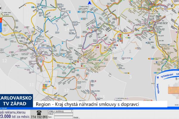 Region: Kraj chystá náhradní smlouvy s dopravci (TV Západ)