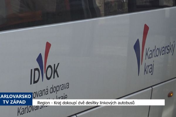 Region: Kraj dokoupí dvě desítky linkových autobusů (TV Západ)