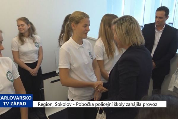 Region, Sokolov: Pobočka policejní školy zahájila provoz (TV Západ)
