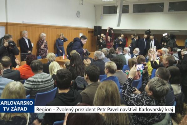 Region: Zvolený prezident Petr Pavel navštívil Karlovarský kraj (TV Západ)