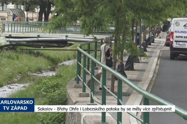 Sokolov: Břehy Ohře i Lobezského potoka by se měly více zpřístupnit (TV Západ)