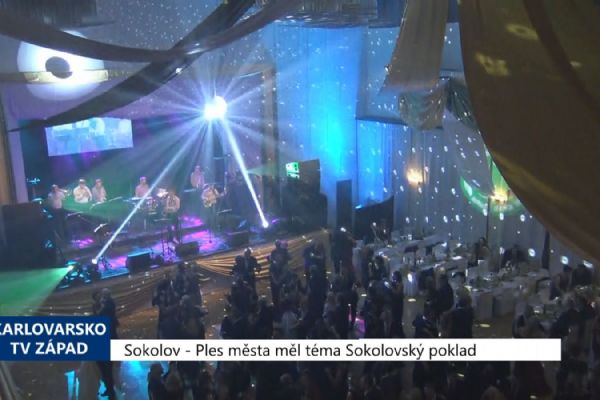 Sokolov: Ples města měl téma Sokolovský poklad (TV Západ)