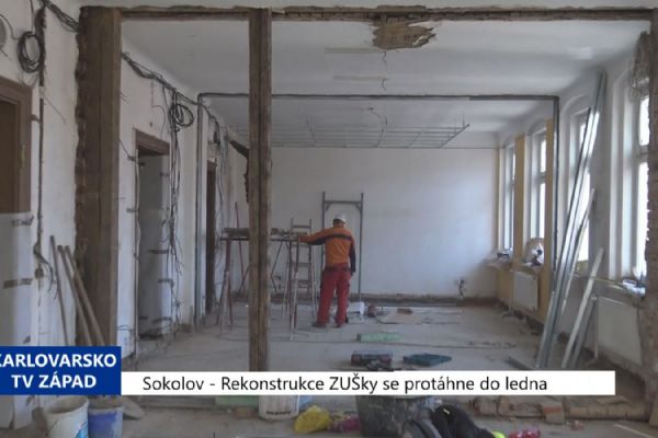Sokolov: Rekonstrukce ZUŠky se protáhne do ledna (TV Západ)