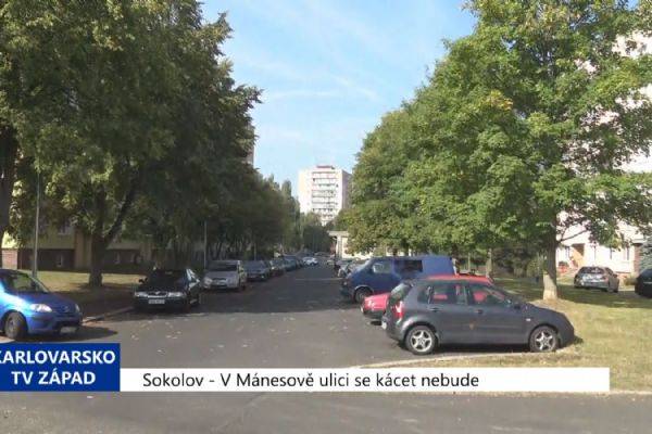 Sokolov: V Mánesově se kácet nebude (TV Západ)