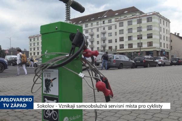 Sokolov: Vznikají samoobslužná servisní místa pro cyklisty (TV Západ)