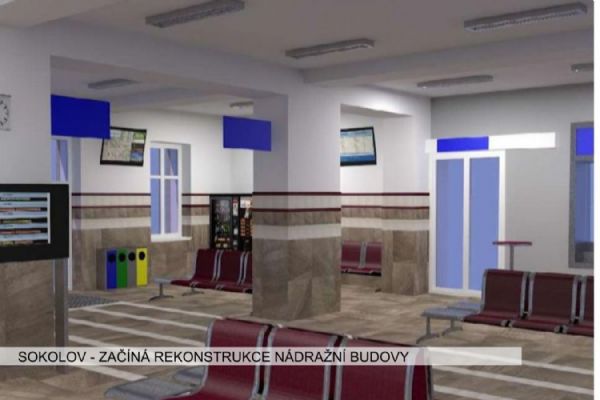 Sokolov: Začíná rekonstrukce nádražní budovy (TV Západ)