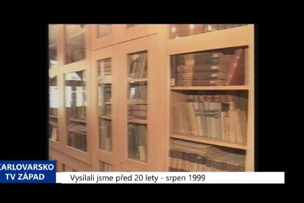 1999 – Cheb: Nadace získala 1500 unikátních knih (TV Západ)