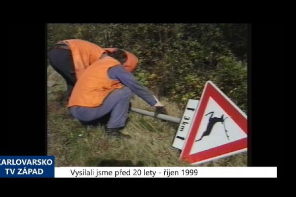 1999 – Cheb: Vandalové ničí dopravní značení (TV Západ)	