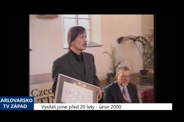 2000 – Cheb: Na radnici proběhlo slavnostní vyhlášení ratingu města (TV Západ)