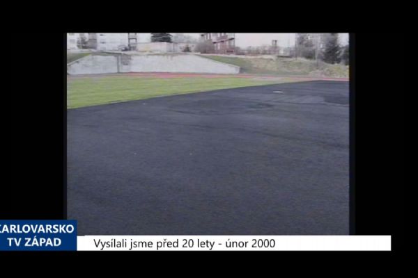 2000 – Cheb: Výstavbu sportovního areálu u 1. ZŠ provází komplikace (TV Západ)