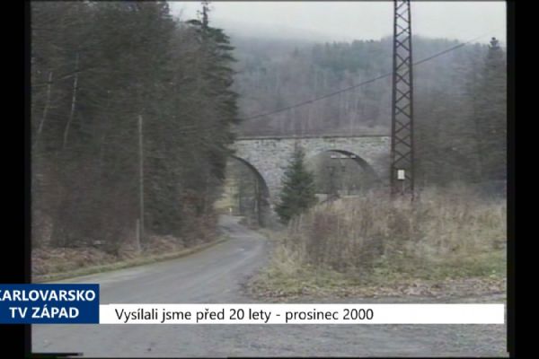 2000 – Údolí: Mladý muž skokem z mostu ukončil svůj život (TV Západ)