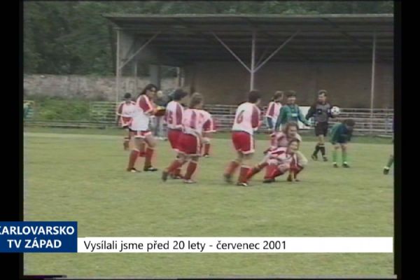 2001 – Cheb: Domácí fotbalistky porazily hráčky Slavoje 2:1 (TV Západ)