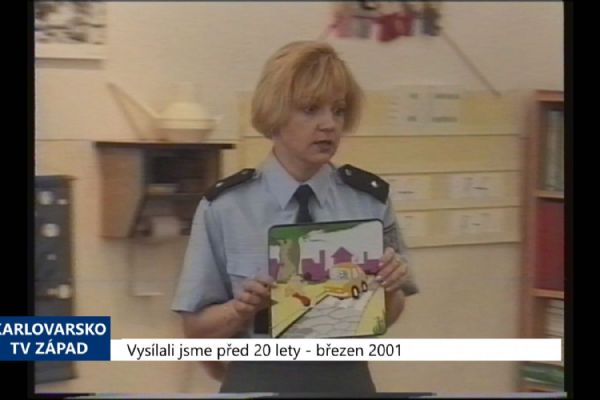2001 – Sokolov: Policejní preventisté přednáší na školách (TV Západ)