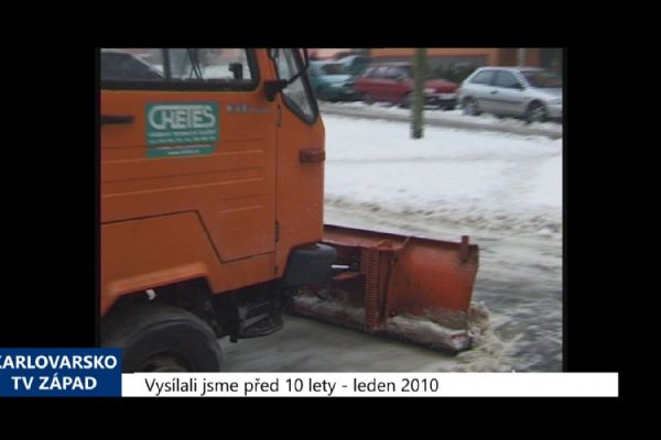 2010 – Cheb: Zimní údržba chodníků (3944) (TV Západ)