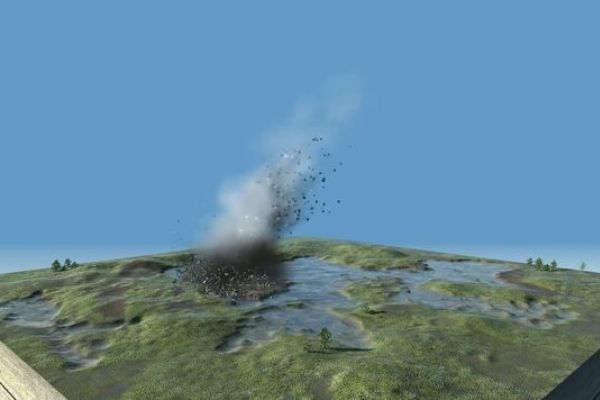 Česká geologická služba vytvořila 3D animaci vzniku vulkánu Komorní hůrky
