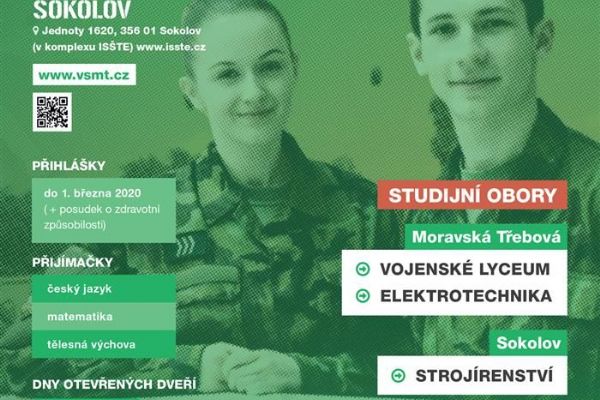 Chcete studovat vojenskou střední školu v Sokolově?