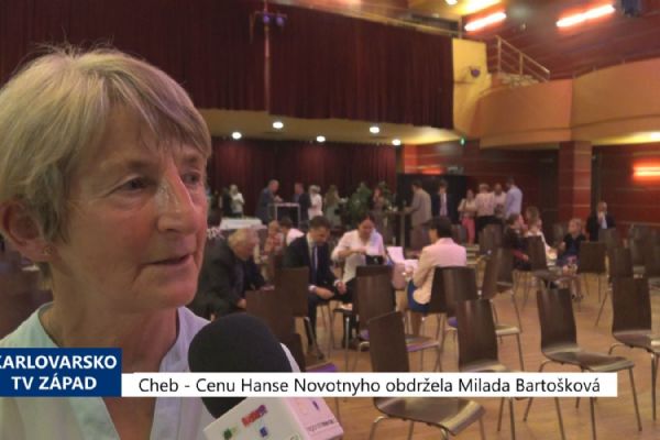 Cheb: Cenu Hanse Novotnyho obdržela Milada Bartošková (TV Západ)