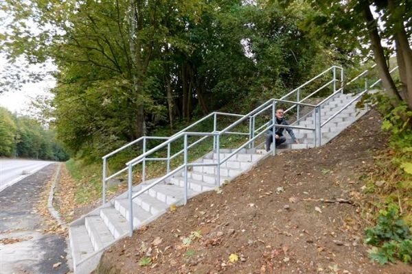 Cheb: Opravené schodiště je nyní bezpečnější