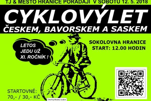 Hranice: Město zve na Cyklovýlet Českem, Saskem a Bavorskem