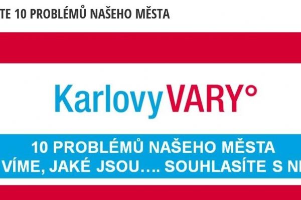 Karlovy Vary: Hlasujte v anketě 10 problémů města
