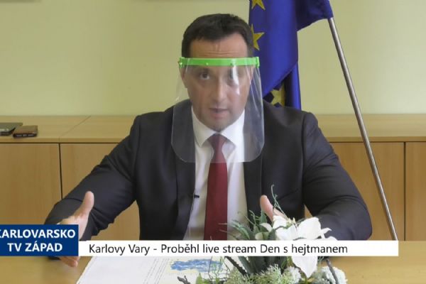 Karlovy Vary: Proběhl live stream Den s hejtmanem (TV Západ)	