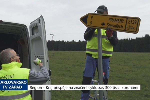 Region: Kraj přispěje na značení cyklotras 300 tisíci korunami (TV Západ)	
