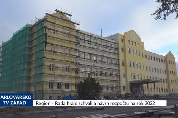 Region: Rada Kraje schválila návrh rozpočtu na rok 2022 (TV Západ)