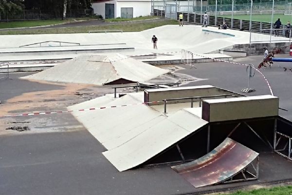 Sokolov: Část skateparku je kvůli vývěru vody uzavřená