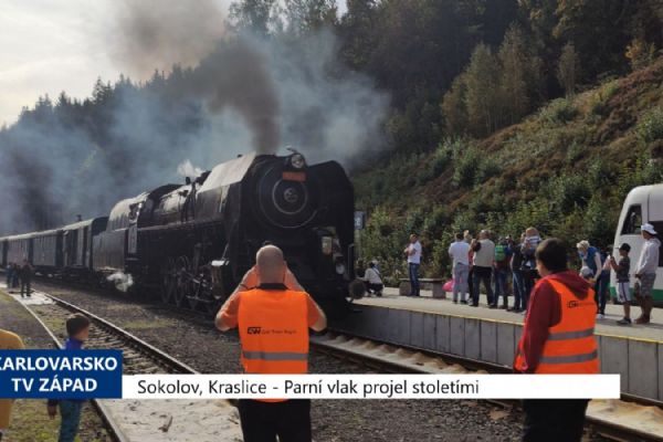 Sokolov, Kraslice: Parní vlak projel stoletími (TV Západ)		