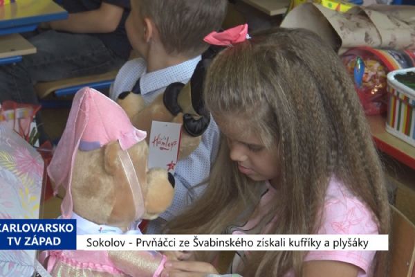 Sokolov: Prvňáčci ze Švabinského získali kufříky a plyšáky (TV Západ)