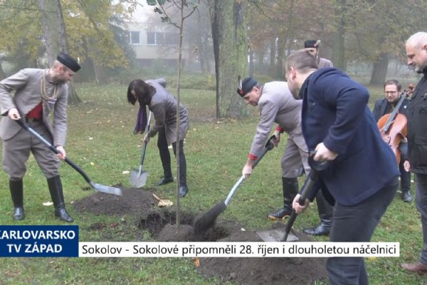 Sokolov: Sokolové připomněli 28. říjen i dlouholetou náčelnici (TV Západ)